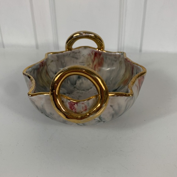 Ceramic dish from Italy 730/2 4.5” wide with handles. - Picture 4 of 6